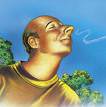 man-smelling
