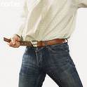 man-removing-belt