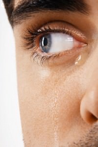 man crying