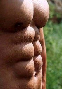 man abs