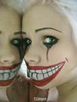 woman fake smile