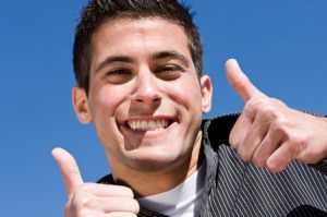 man smiling