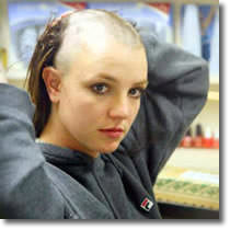 britney spears  bald shaving head