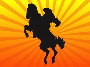 Cowboy-Silhouette