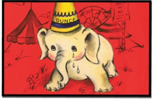 elephant dunce cap