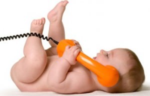 baby on phone