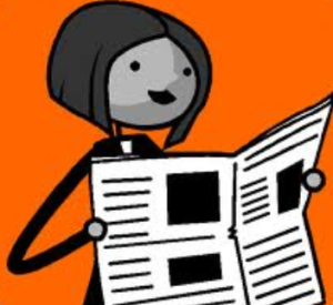 woman newspaper
