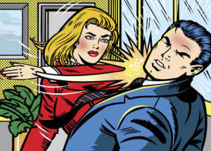 woman slapping