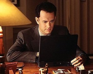 man on computer