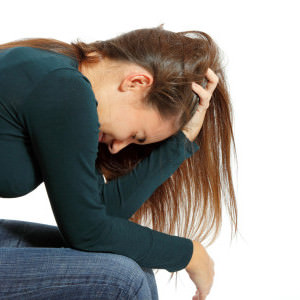 girl upset