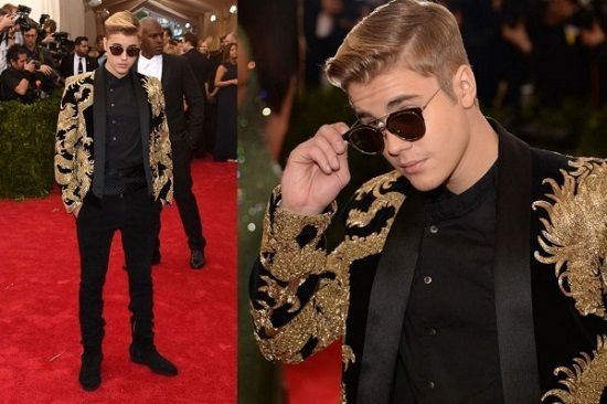 justin bieber met gala 2015