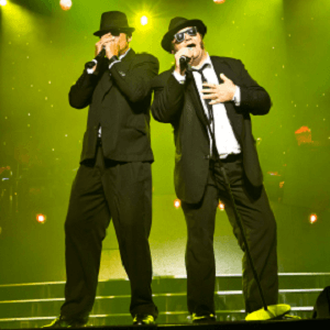 men singing