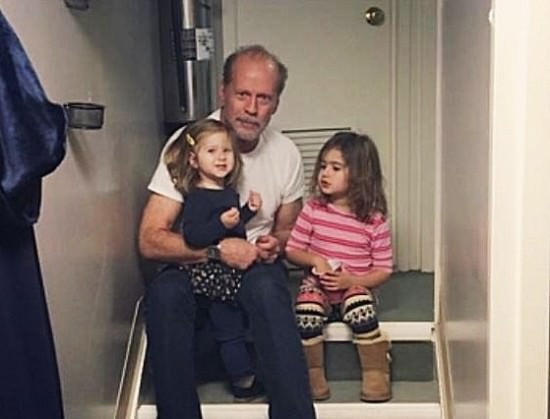 bruce willis backstage