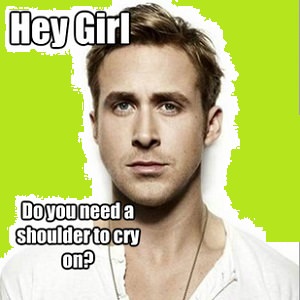 ryan gosling shoulder cry
