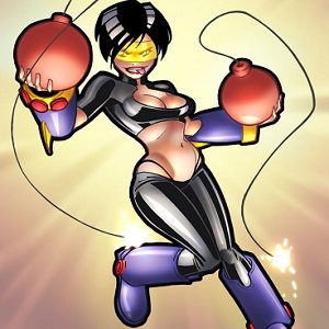 woman with bombs