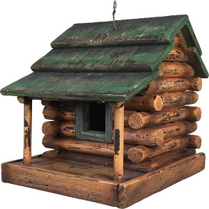 birdhouse log cabin