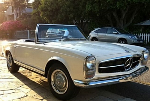 car 1965 mercedes convertible